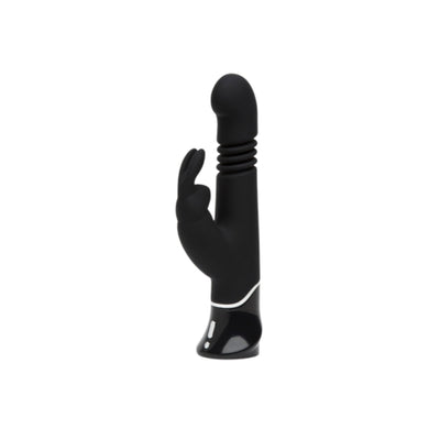 Fifty Shades of Grey Greedy Girl Rechargeable G-Spot Thrusting Rabbit Vibrator Black - OSAS