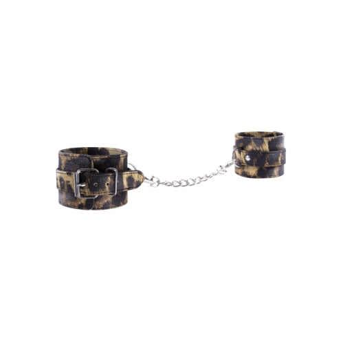 Leopard PU Leather Wrist Cuffs