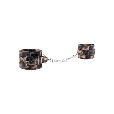 Leopard PU Leather Wrist Cuffs - OSAS