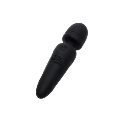 Fifty Shades of Grey Sensation Rechargeable Mini Wand Vibrator Black - OSAS