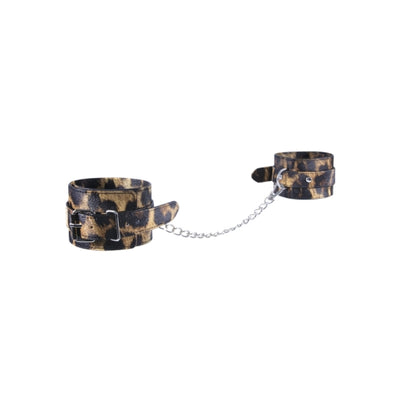 Leopard PU Leather Ankle Cuffs