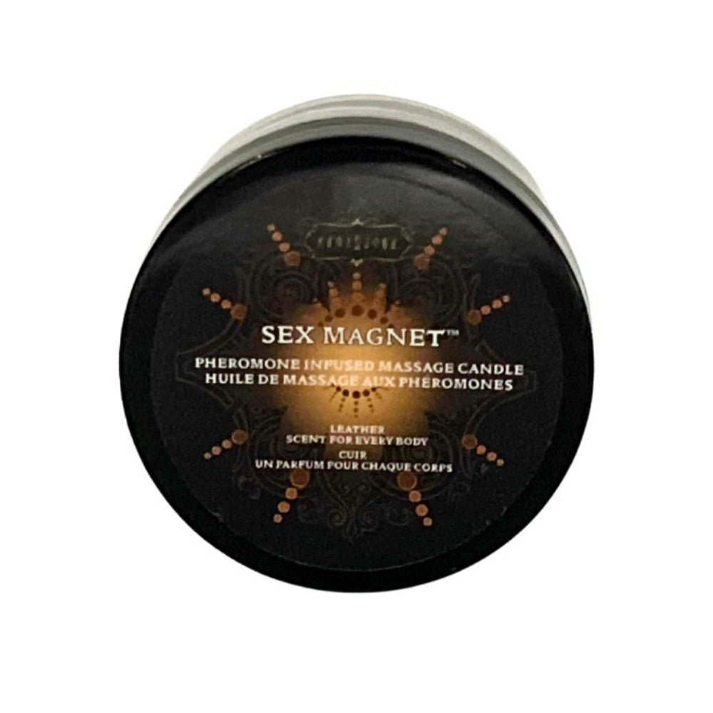 Sex Magnet Pheromone - Leather Massage candle 48 g - OSAS