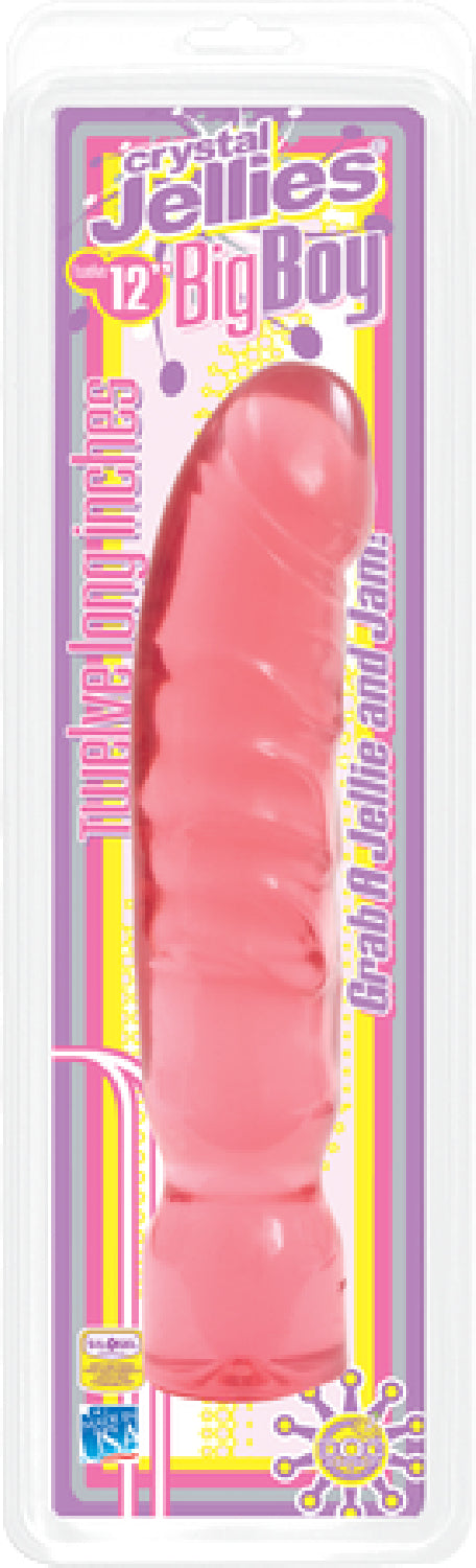 Crystal Jellies - 12" Big Boy (Pink) - One Stop Adult Shop