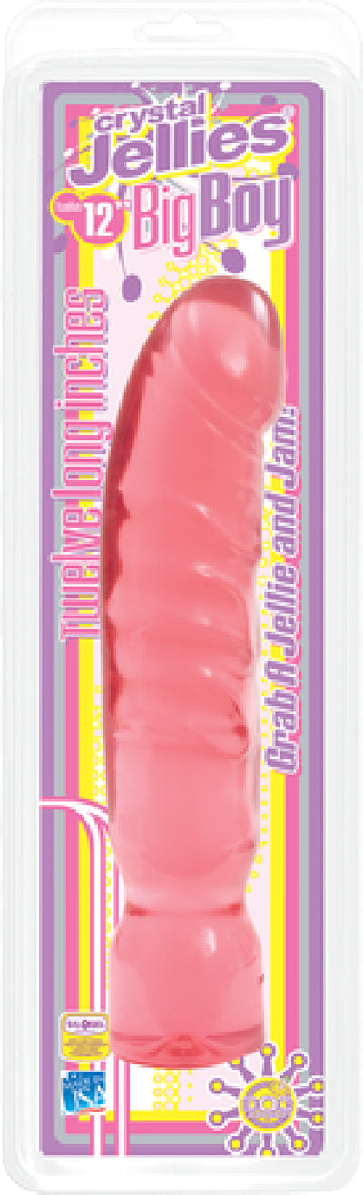 Crystal Jellies - 12" Big Boy (Pink) - One Stop Adult Shop