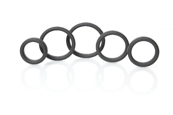 Boneyard - Silicone Ring 5 Pce Kit (Black) - One Stop Adult Shop