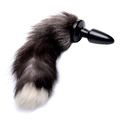 Fox Tail Anal Plug Grey - One Stop Adult Shop