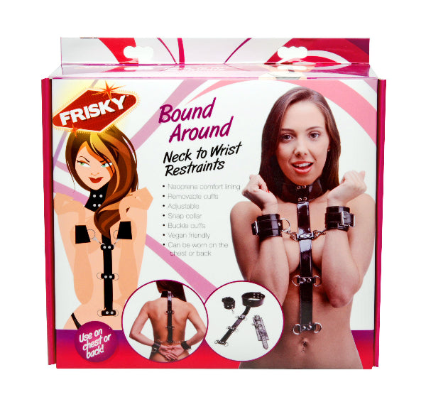 Bound Around Neck to Wrist Restraints - One Stop Adult Shop