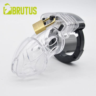 Brutus Alpha Chastity Cage Clear - One Stop Adult Shop