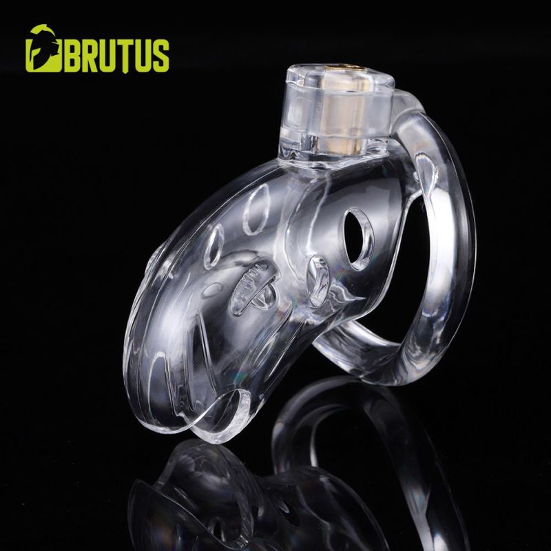 Brutus Shark Chastity Cage Clear - One Stop Adult Shop