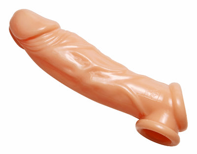 Realistic Flesh Penis Enhancer and Ball Stretcher - One Stop Adult Shop