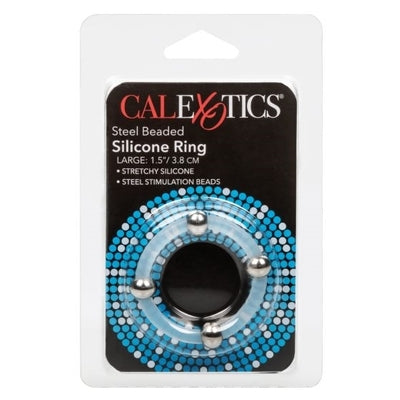 Steel Beaded Silicone Ring Large - One Stop Adult Shop
