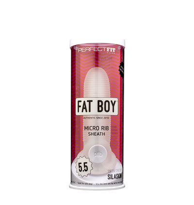 Fat Boy Micro Rib Sheath 5.5in - One Stop Adult Shop