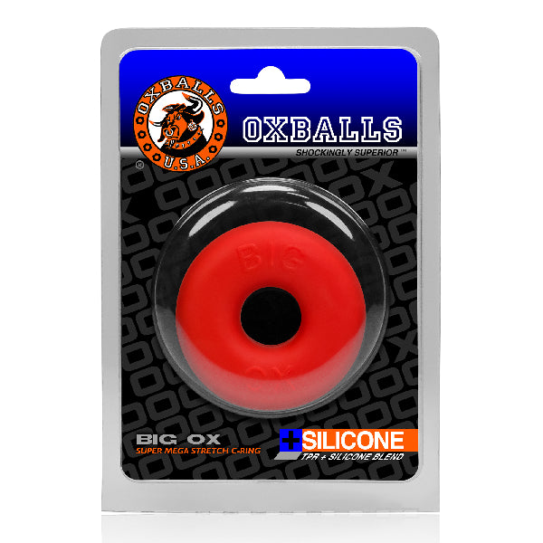 OxBalls - Big Ox Cockring (Red Ice) - One Stop Adult Shop