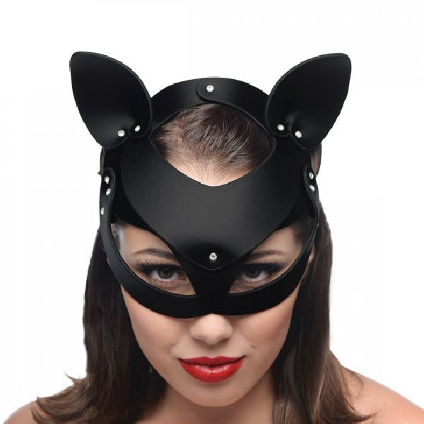 Master Series - Bad Kitten Leather Cat Mask - One Stop Adult Shop