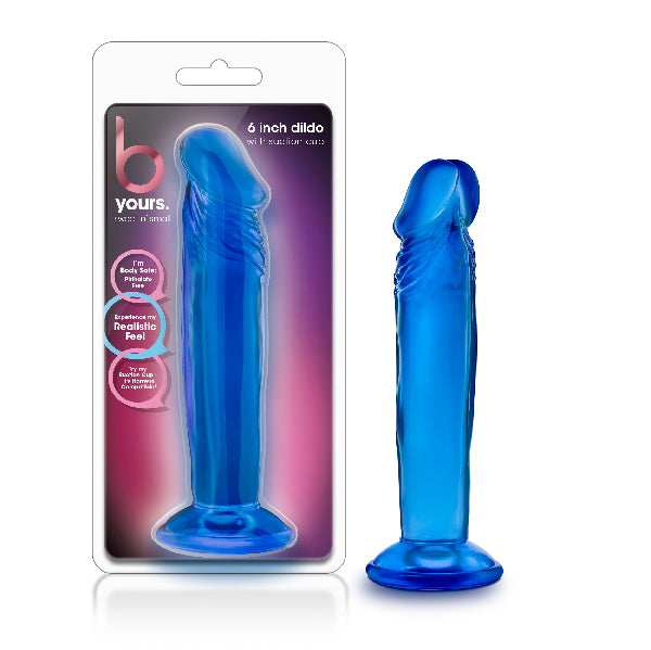 B Yours - Sweet N Small Dildo 6" (Blue) - One Stop Adult Shop