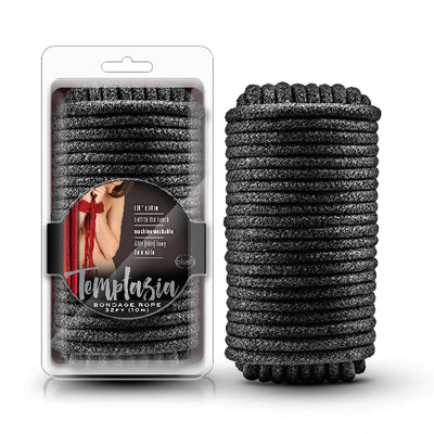 Temptasia Bondage Rope 10m Black - One Stop Adult Shop