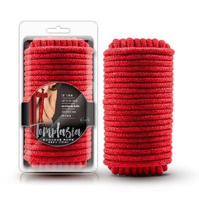 Temptasia Bondage Rope 10m Red - One Stop Adult Shop