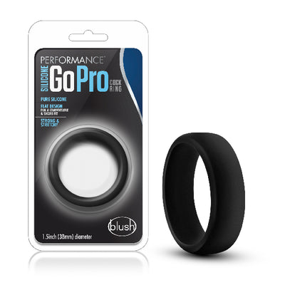 Performance Silicone Go Pro Cock Ring Black - One Stop Adult Shop