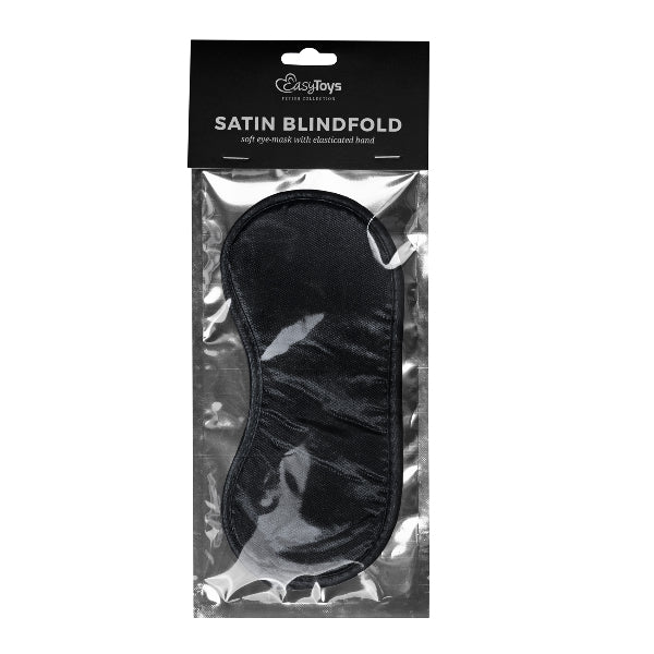 EasyToys - Black Satin Eye Mask - One Stop Adult Shop