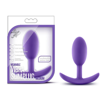 Luxe Wearable Vibra Slim Plug Medium Purple - One Stop Adult Shop