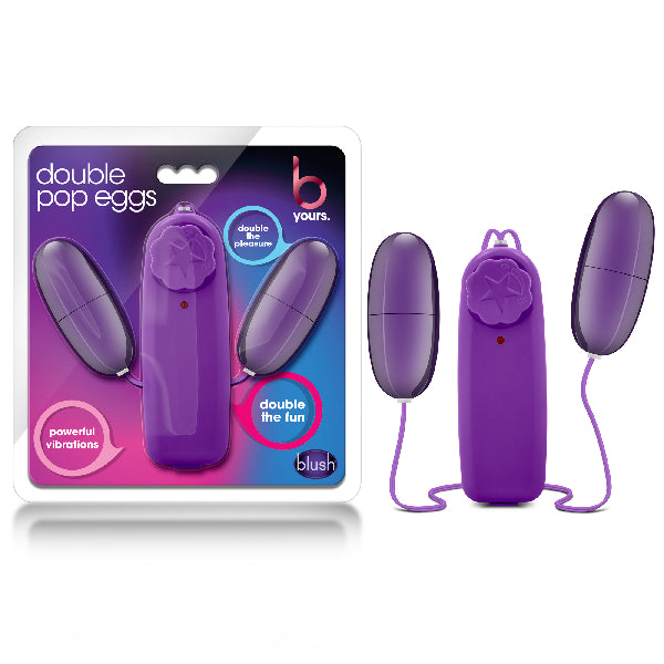 B Yours - Double Pop Eggs (Plum) - One Stop Adult Shop