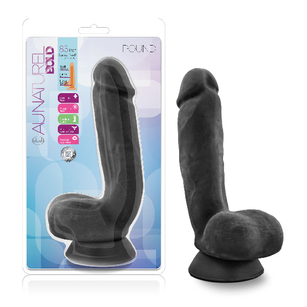 Au Naturel - Bold Pound 8.5 Inch Dildo (Black) - One Stop Adult Shop