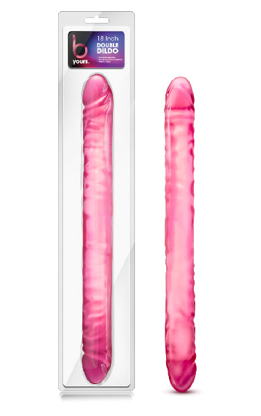 B Yours - 18" Double Dildo (Pink) - One Stop Adult Shop