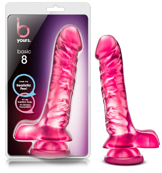 B Yours - Basic Dildo #8 (Pink) - One Stop Adult Shop