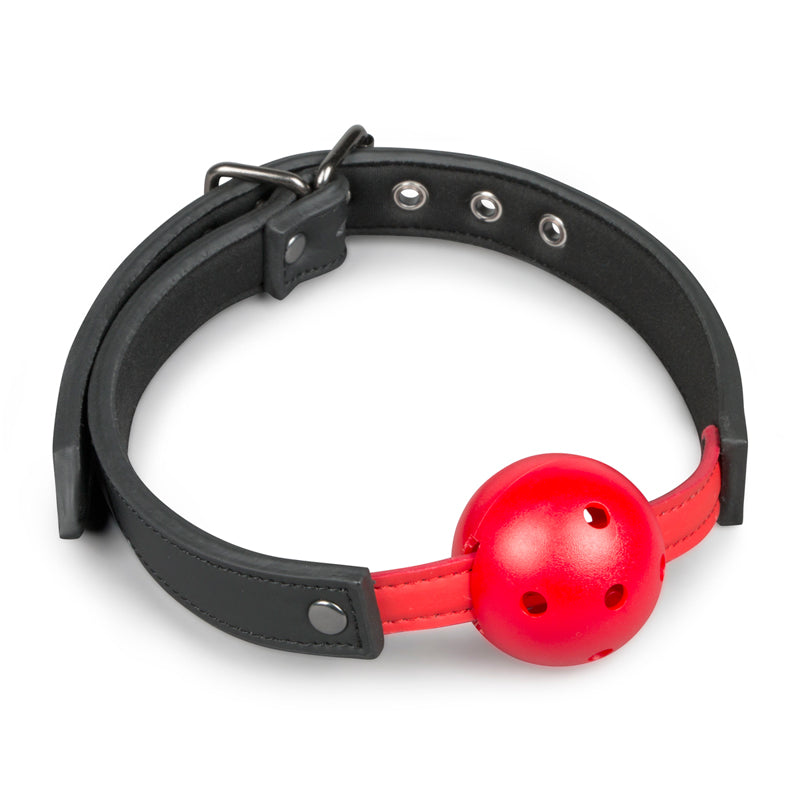 EasyToys - Ball Gag With PVC Ball (Red) - One Stop Adult Shop