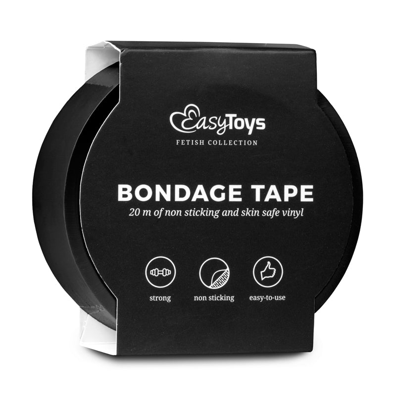 EasyToys - Bondage Tape (Black) - One Stop Adult Shop