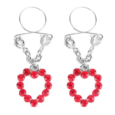 Ruby Hearts Nipple Jewellery - One Stop Adult Shop