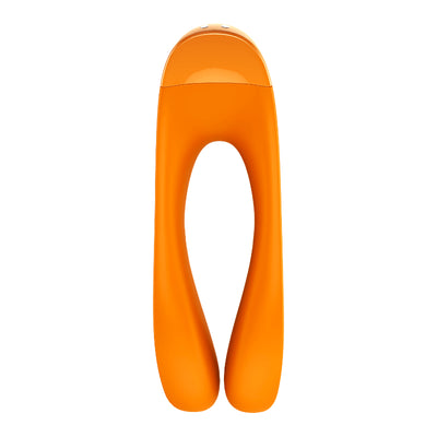 Satisfyer Candy Cane Finger Vibe Orange - One Stop Adult Shop