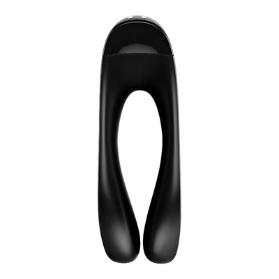 Satisfyer Candy Cane Finger Vibe Black - One Stop Adult Shop