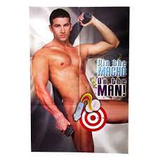 Bachelorette Party Favors - Pin The Macho On The Man - One Stop Adult Shop