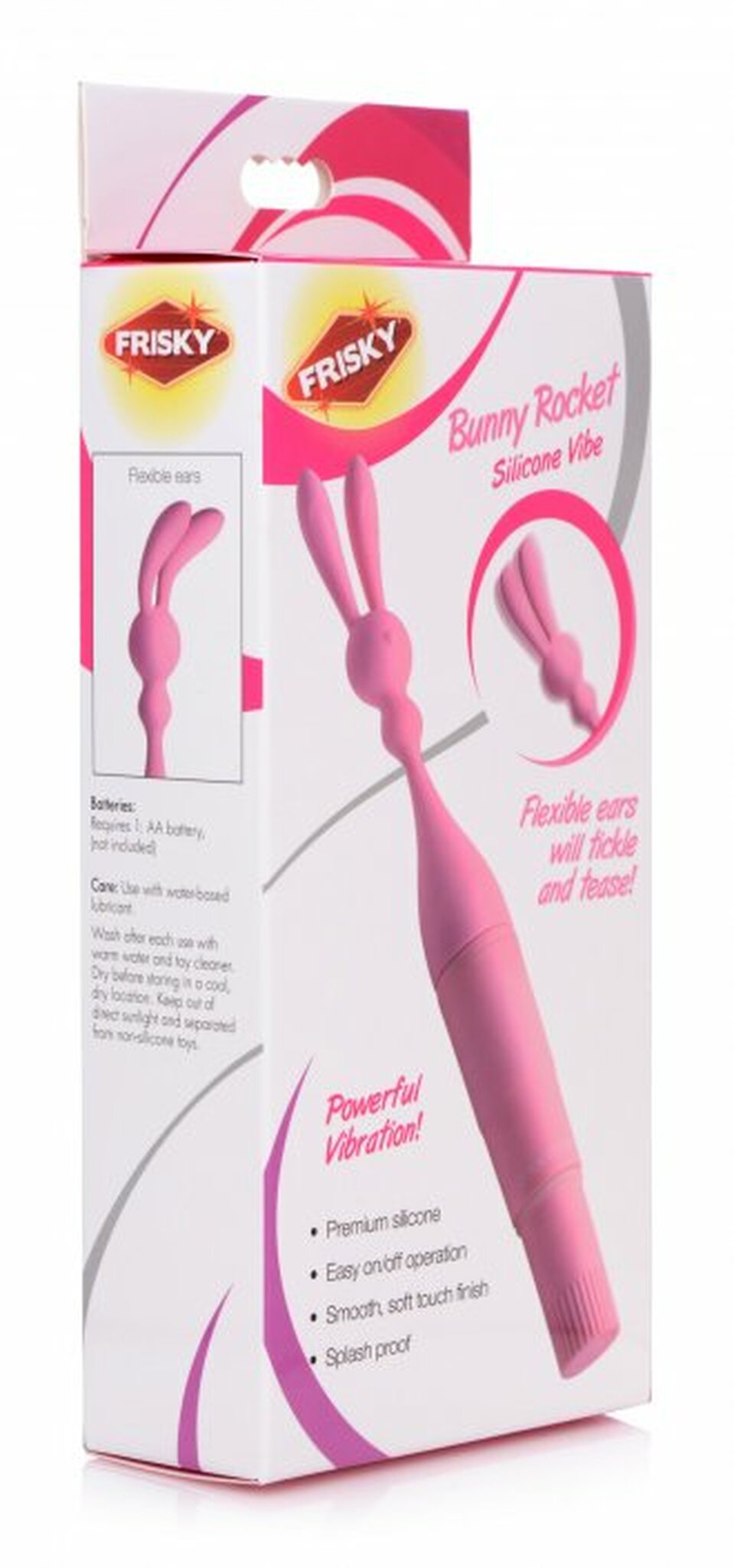 Frisky - Bunny Rocket Silicone Vibrator - One Stop Adult Shop