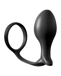 Anal Fantasy Collection - Ass-Gasm Cock Ring Advanced Plug - One Stop Adult Shop