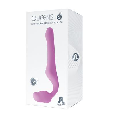Adrien Lastic Queens Strapless Strap On Purple Small - One Stop Adult Shop
