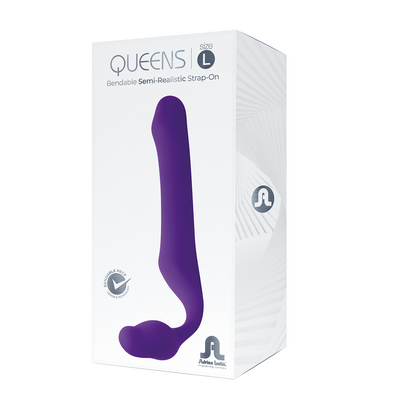 Adrien Lastic Queens Strapless Strap On Purple Large - One Stop Adult Shop