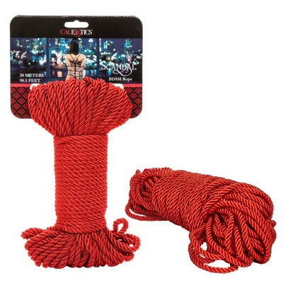 Scandal BDSM Rope 30M Red - One Stop Adult Shop