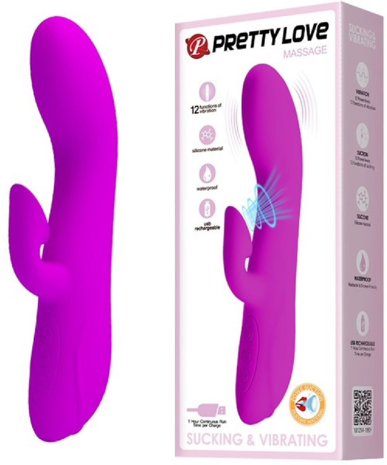 Rechargeable Massage Vibrator (Purple) - One Stop Adult Shop