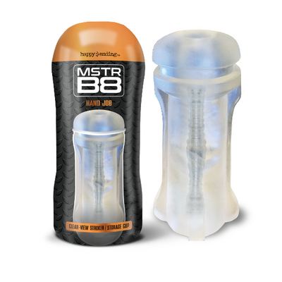 MSTR B8 In the Clear-View Stroker Cup, Hand Job - One Stop Adult Shop