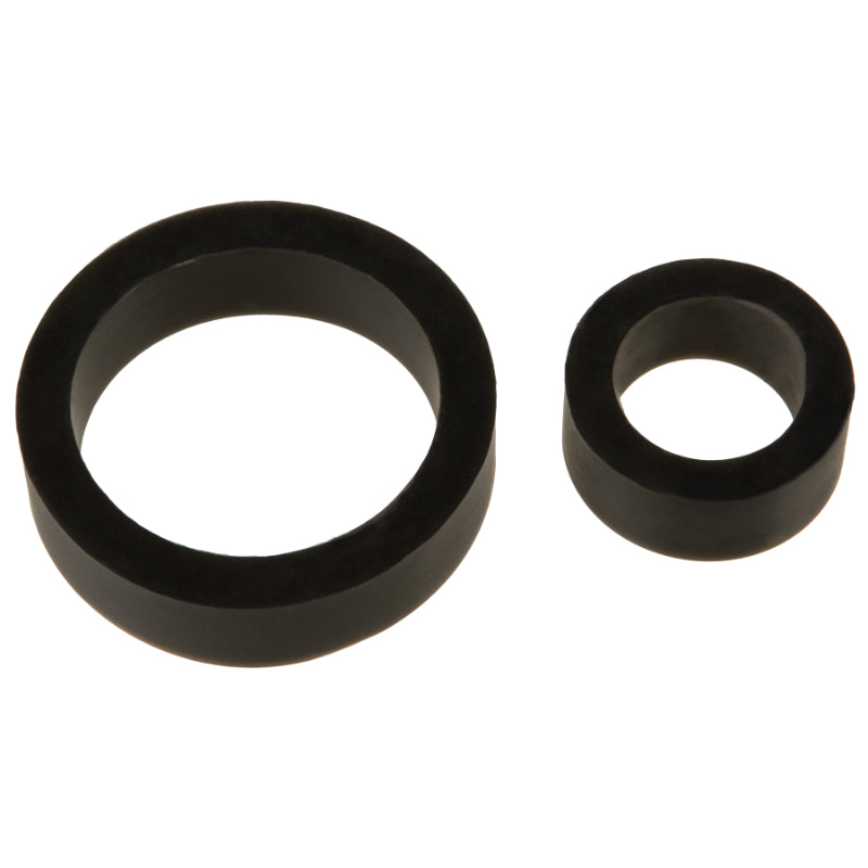 Silicone Cock Rings Double Pack Black - One Stop Adult Shop