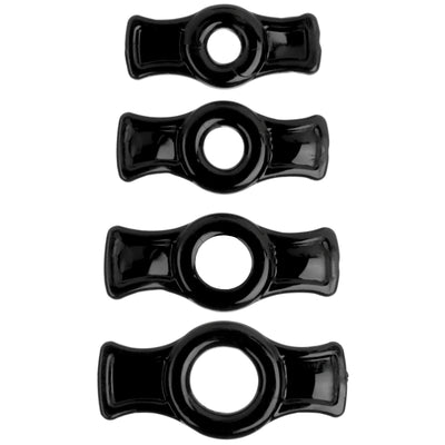 Cock Ring Set Black - One Stop Adult Shop