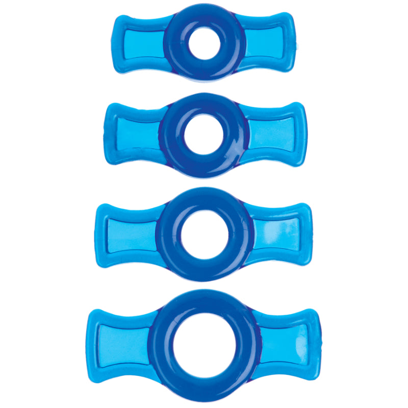 Cock Ring Set Blue - One Stop Adult Shop