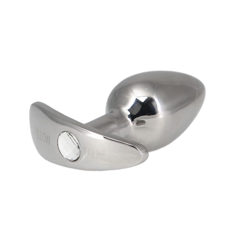 Pillow Talk Sneaky Luxurious Stainless Steel Anal Plug w Swarovski Crystal - One Stop Adult Shop