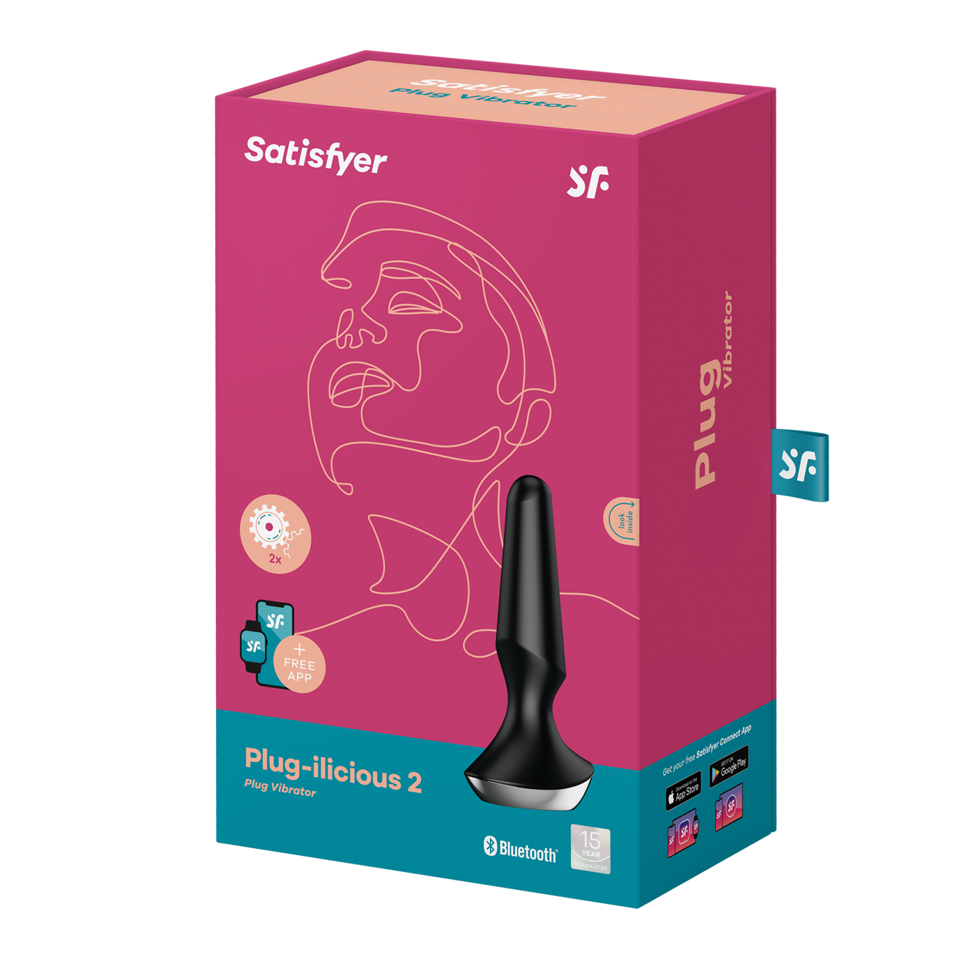 Satisfyer Plug-ilicious 2 Black - One Stop Adult Shop