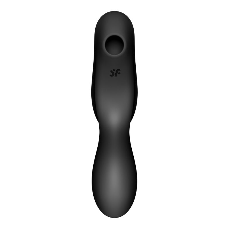 Satisfyer Curvy Trinity 2 Insertable Air Pulse Vibrator Black - One Stop Adult Shop