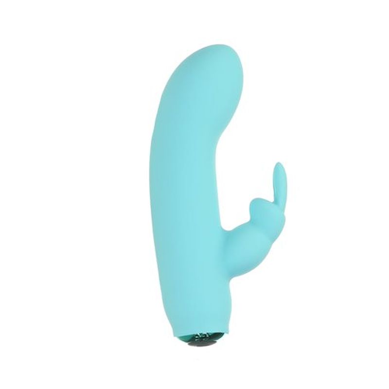 Alices Bunny Rechargeable Bullet w Rabbit Sleeve Teal - One Stop Adult Shop