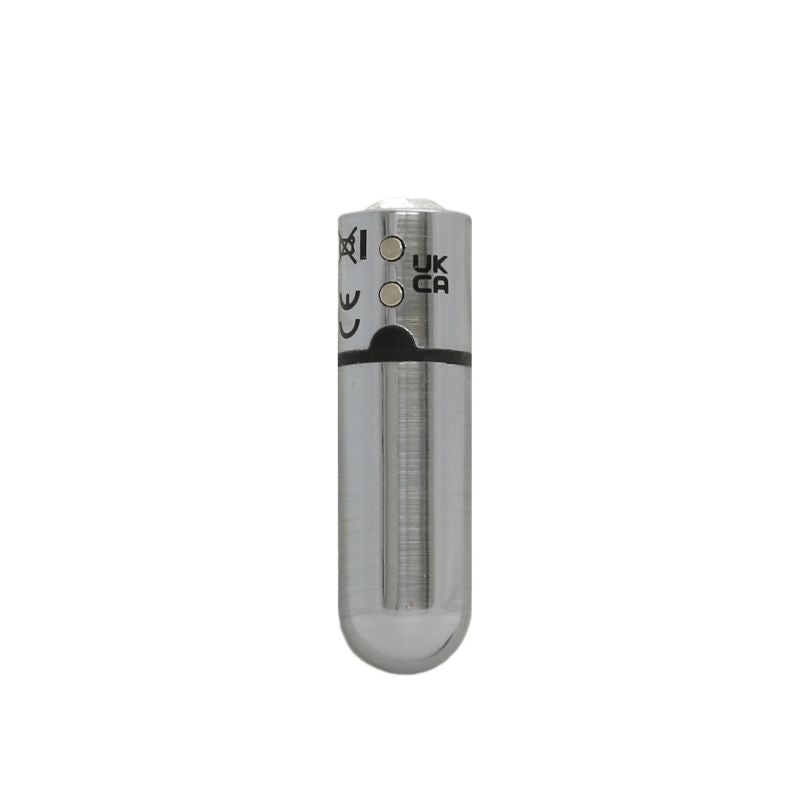 Power Bullet First Class Rechargeable Bulllet w Crystal Silver - One Stop Adult Shop