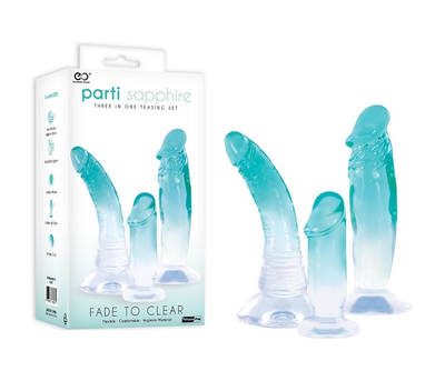 Parti Sapphire 3 In 1 Dong Kit Blue - One Stop Adult Shop